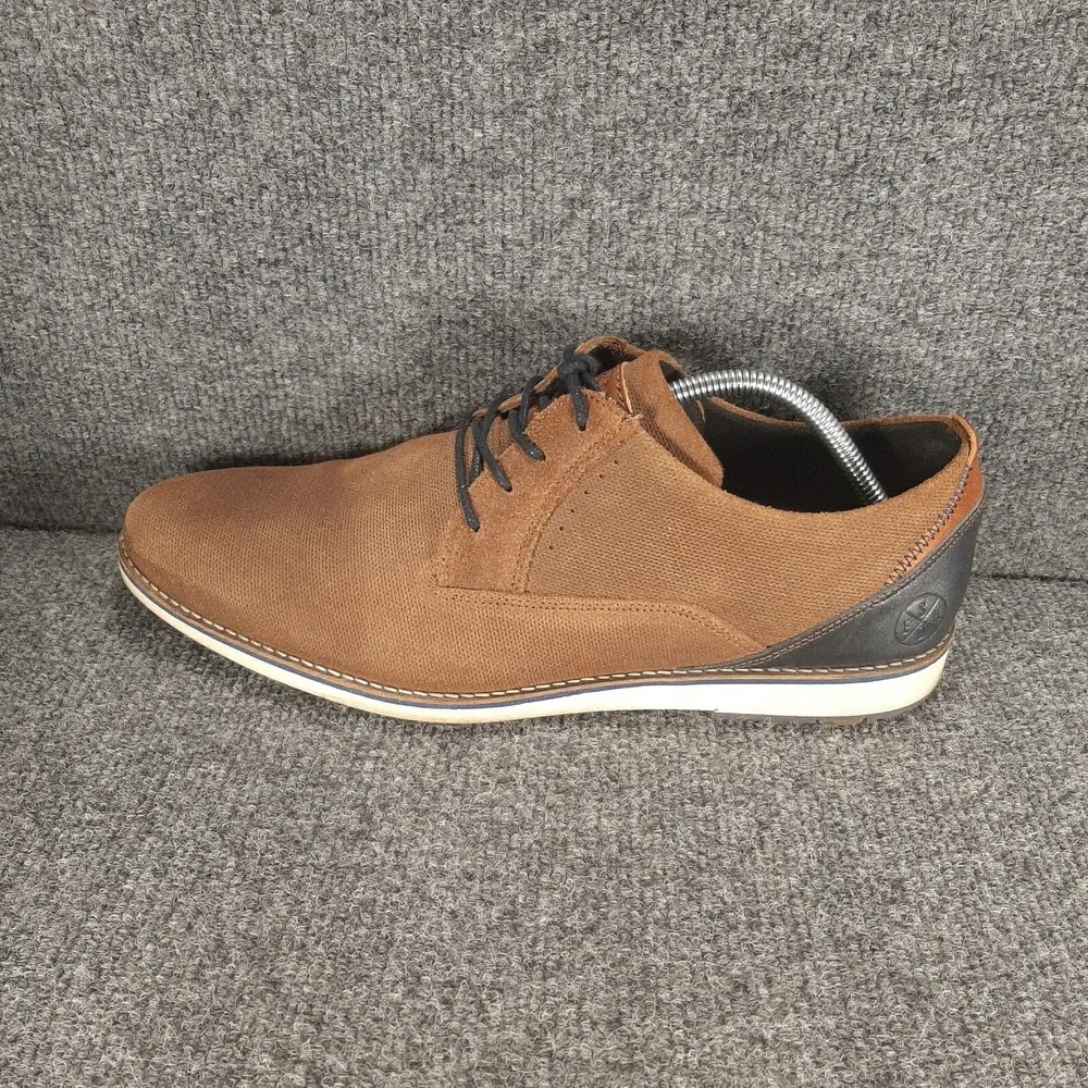 Bull Boxer Leather Lace Up Shoes Mens Size US 12 EU 45 Brown Casual Oxfords